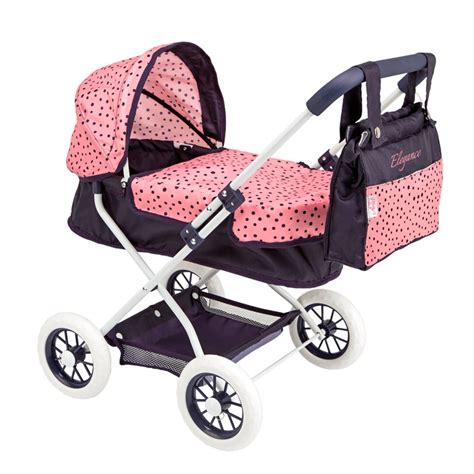 Detský kočík pre bábiky s vysokou rukoväťou